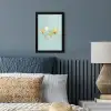 Wereldkaart - Realistisch - Blauw fotolijst zwart zonder passe partout klein -sfeer3