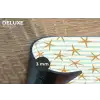Zee - Ster - Strepen - Blauw Placemat vinyl groot 368 -closeup