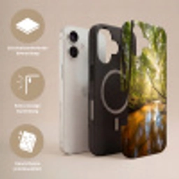 Bos - Beek - Zonlicht - Natuur - Groen Toughcase MagSafe Apple iPhone 17 klein -USP_Lagen_NL