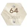 Vierkant - Beige - Marmer - Modern Naambord Hexagon klein -3d