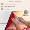 Bloemen - Roze - Zonsondergang - Natuur - Weide - Horizon keuken achterwand spatscherm klein -spatscherm_FR