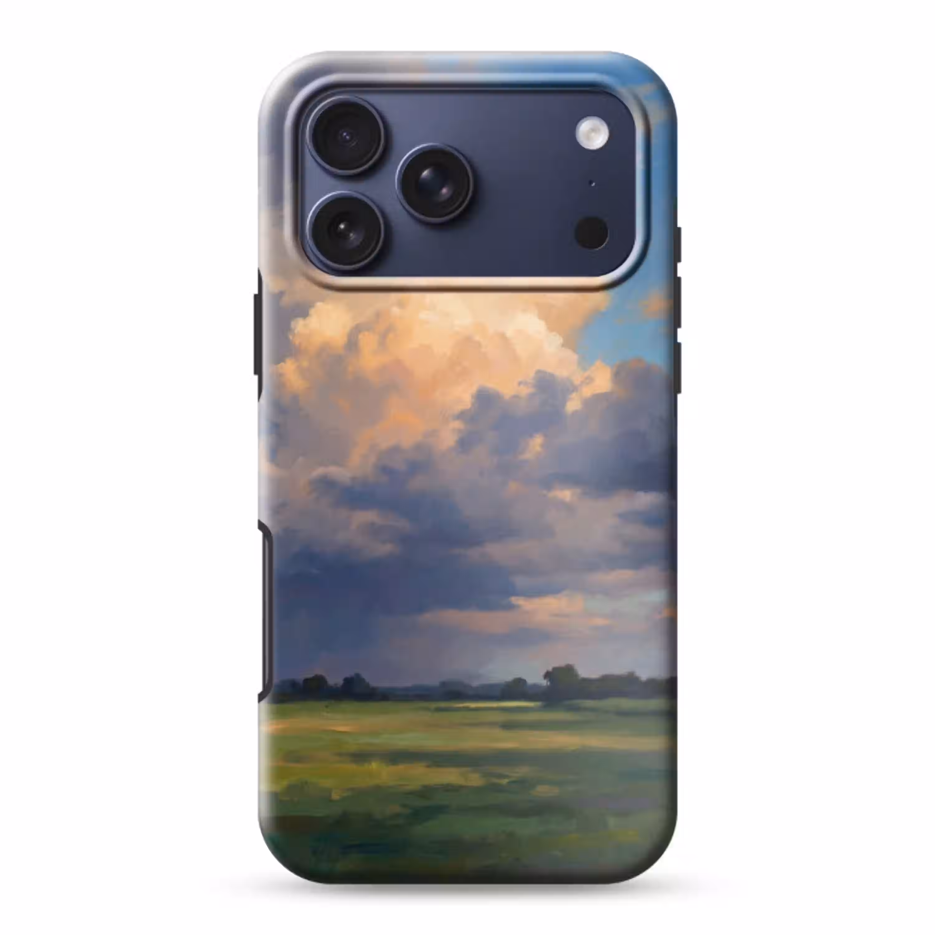 Lucht - Wolken - Landschap - Modern - Oranje Toughcase MagSafe Apple iPhone 17 Pro Max klein -3d