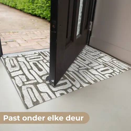 Donker - Wit - Abstract Deurmat klein 898 -USP_NL