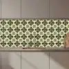Patroon - Tegel - Groen keuken achterwand 2 middel 871 zz_3dshopping
