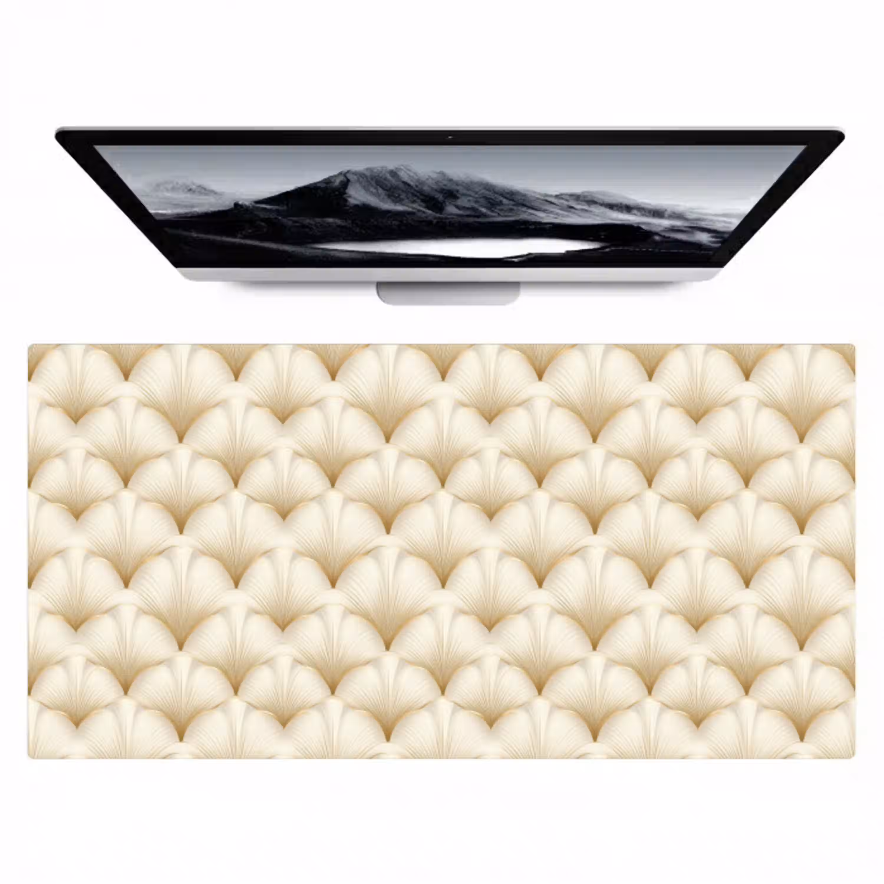 Waaier - Motief -  Goud Muismat XXL klein 681 -zzz3d
