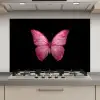 Vlinder - roze - Elegant keuken achterwand spatscherm klein -3d_website