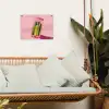 Augurken - Pot - Schaduw - Roze tuinposter los doek klein -sfeer7