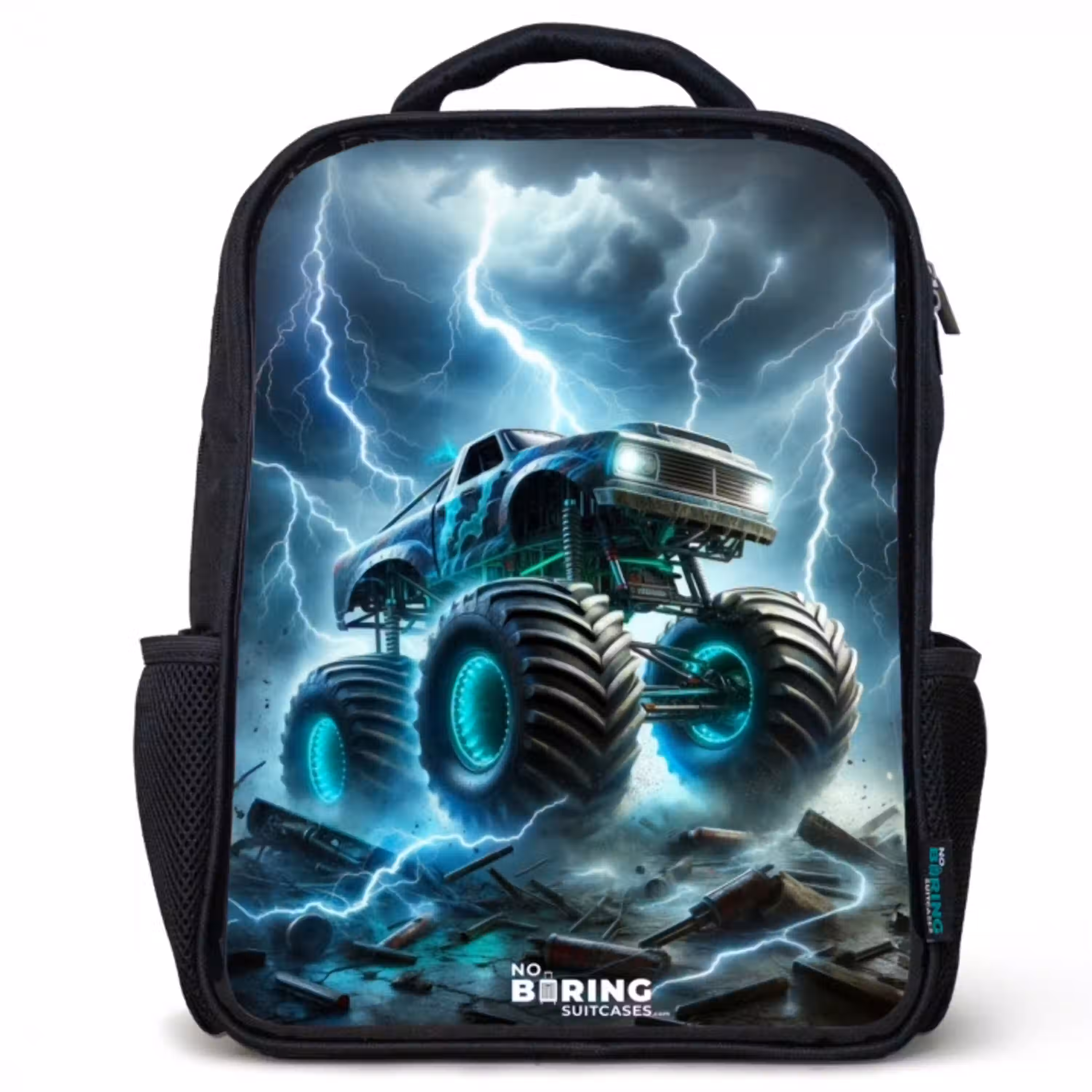 Thunder Wheels Rugzak - Zwart middel -3d
