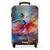 Schilderij - Olieverf - Dans - Ballerina NBS - Handbagage koffer - Kinderen Unisex middel -productfoto_recht