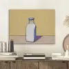 Glazen - Fles - Illustratie - Melk PET vilt klein -sfeer1
