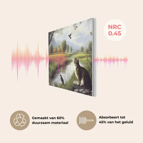 Kat - Beekje - Weide PET vilt klein -USP_NL