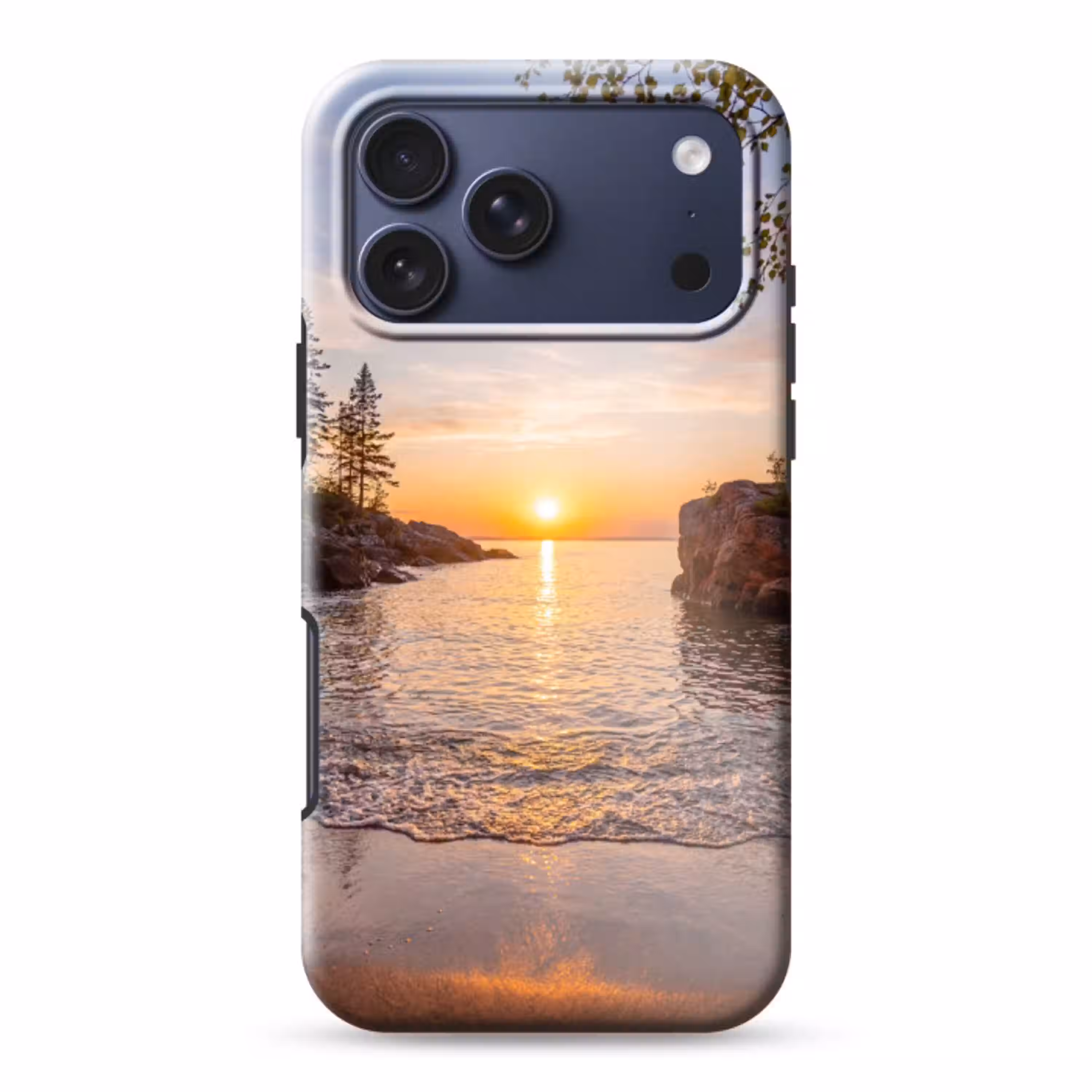 Zonsondergang - Kust - Water - Natuur - Oranje Toughcase MagSafe Apple iPhone 17 Pro Max klein -3d