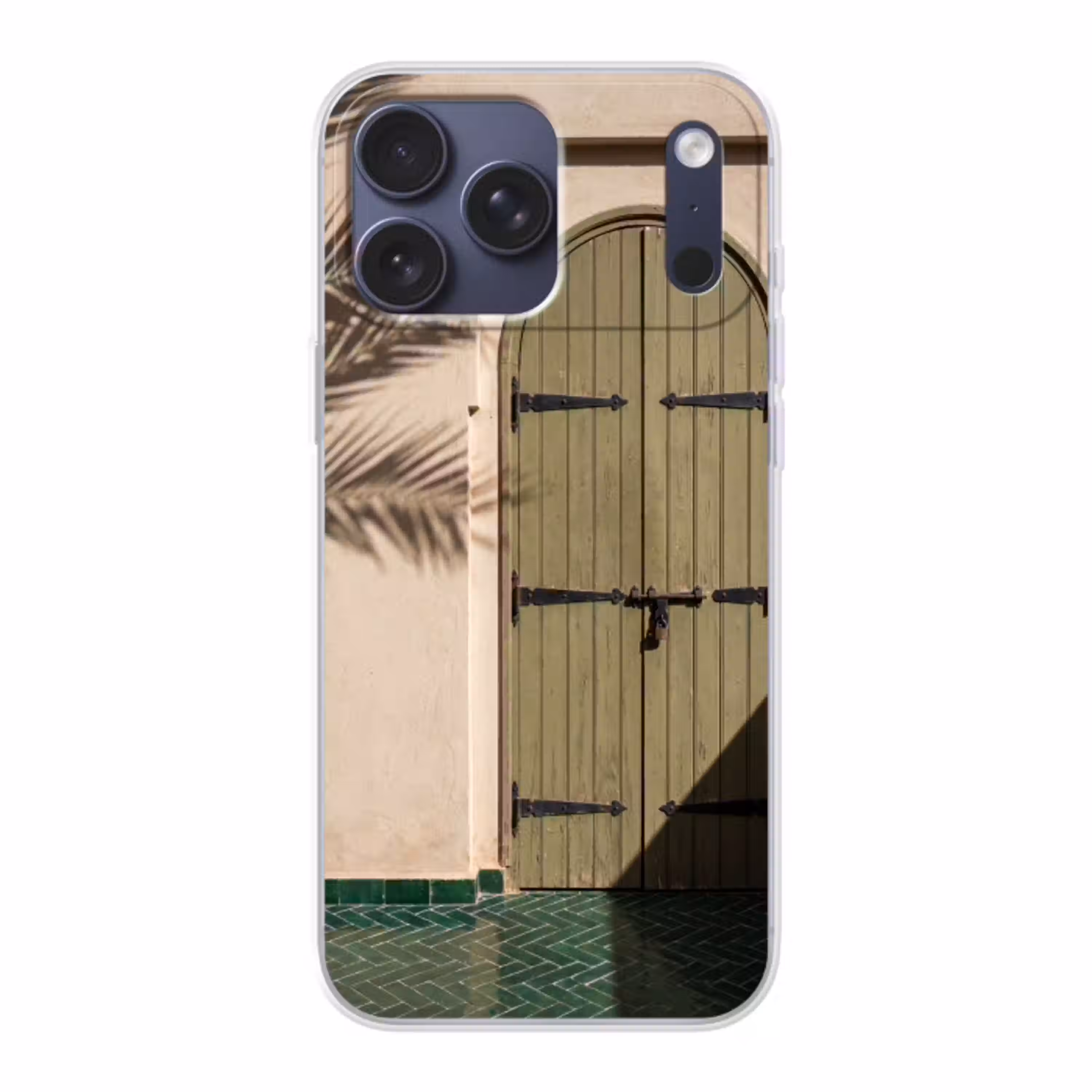 Deur - Hout - Architectuur - Groen - Rustiek Telefoonhoesje iPhone 17 Pro Max klein -3d