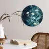 Kwallen - Zee - Wit - Golven Wandcirkel plexiglas klein -sfeer4