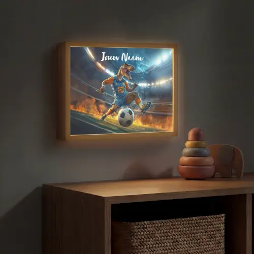T-Rex - Voetbal - Stadion Light Box met batterij (Wandlamp kind) middel -sfeer5_kind