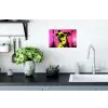 Hond - Zonnebril - Roze - Art Muursticker klein -keuken