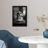 Golden Retriever - Hond - Vrolijk -  Bord spaghetti - Zwart - wit fotolijst zwart zonder passe partout klein -sfeer4