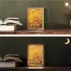 Geel - Chrysant - Zachtheid Light Box met kabel (Tafellamp) klein -sfeer3