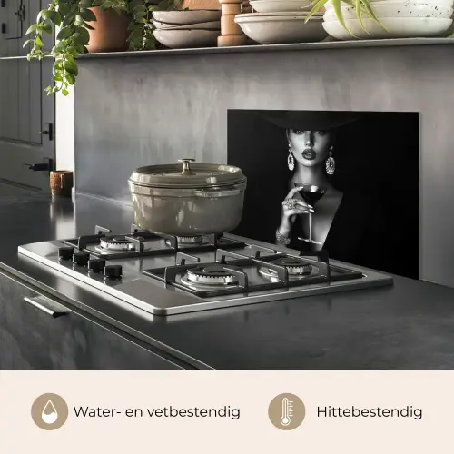 Vrouw - Cocktail - Chic keuken achterwand spatscherm klein -usp_NL