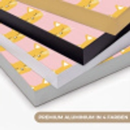 Katten - Patroon - Roze Textielframe zwart klein 947 -USP_kleurenDE