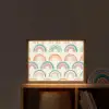Regenboog - Pastel - Patroon Light Box met batterij (Wandlamp kind) middel -sfeer1_kind