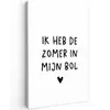 Quotes - Spreuken - André Hazes - Ik heb de zomer in mijn bol Tuinposter op houten frame 2 cm dik klein -3d