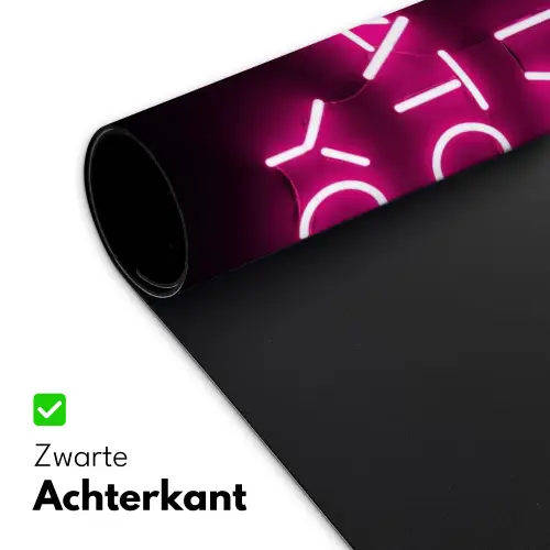 Man - Tekst - Neon Muismat XXL klein -sfeer2
