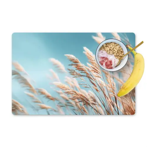 Siergras - Wind - Lichtbruin Placemat vinyl groot -zzzproduct_Kitchenyeah-website