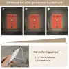 Raket - Planeten - Rood Light Box met kabel (Kinderlampje) klein -USP_dimbaarNL