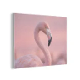 Flamingo - Portret - Roze PET vilt klein -3d