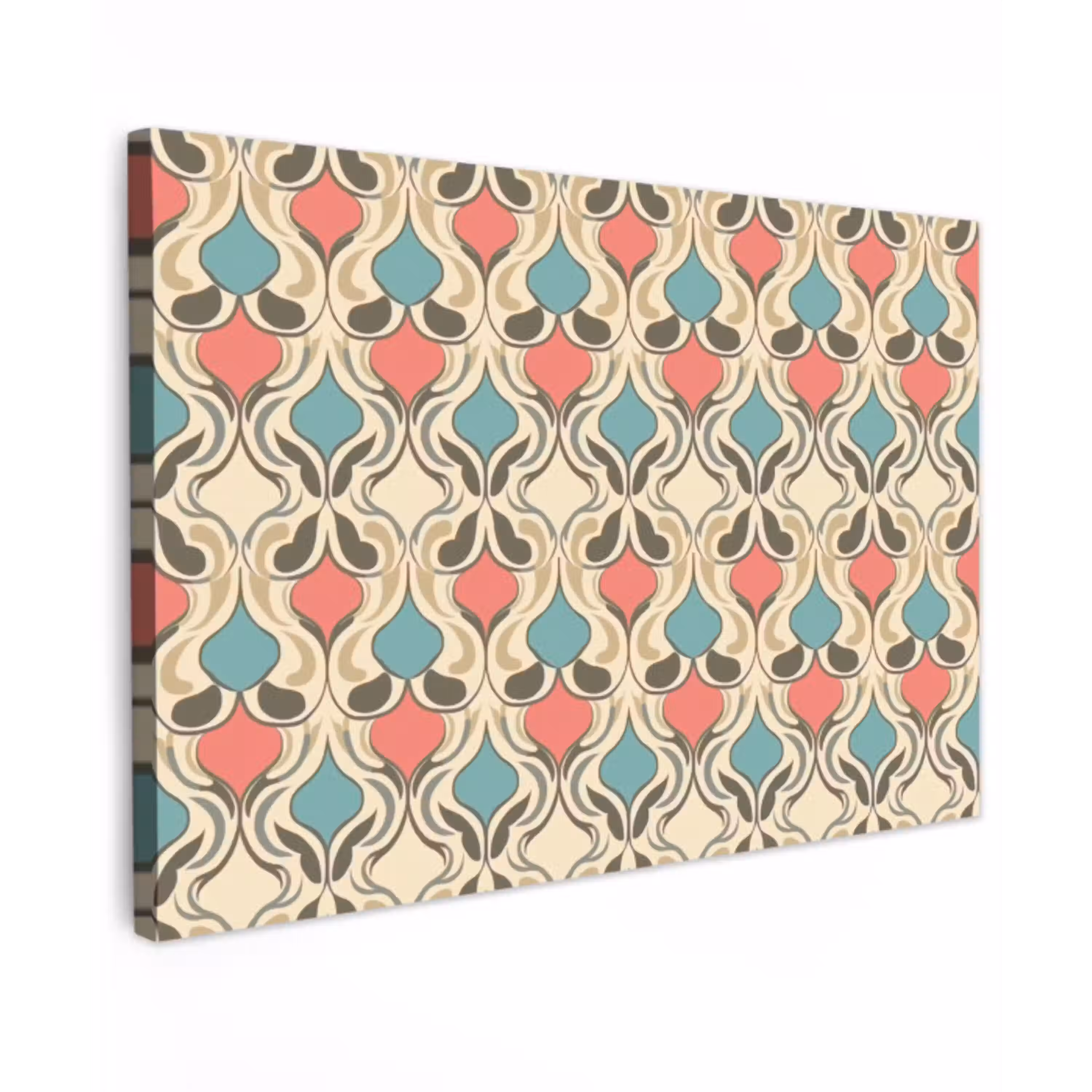 Barok - Retro - Kleurrijk canvas 2cm klein 34 -z3d