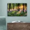 Bos - Natuur - Bloemen - Zon - Boom - Paars canvas 2cm klein -sfeer4