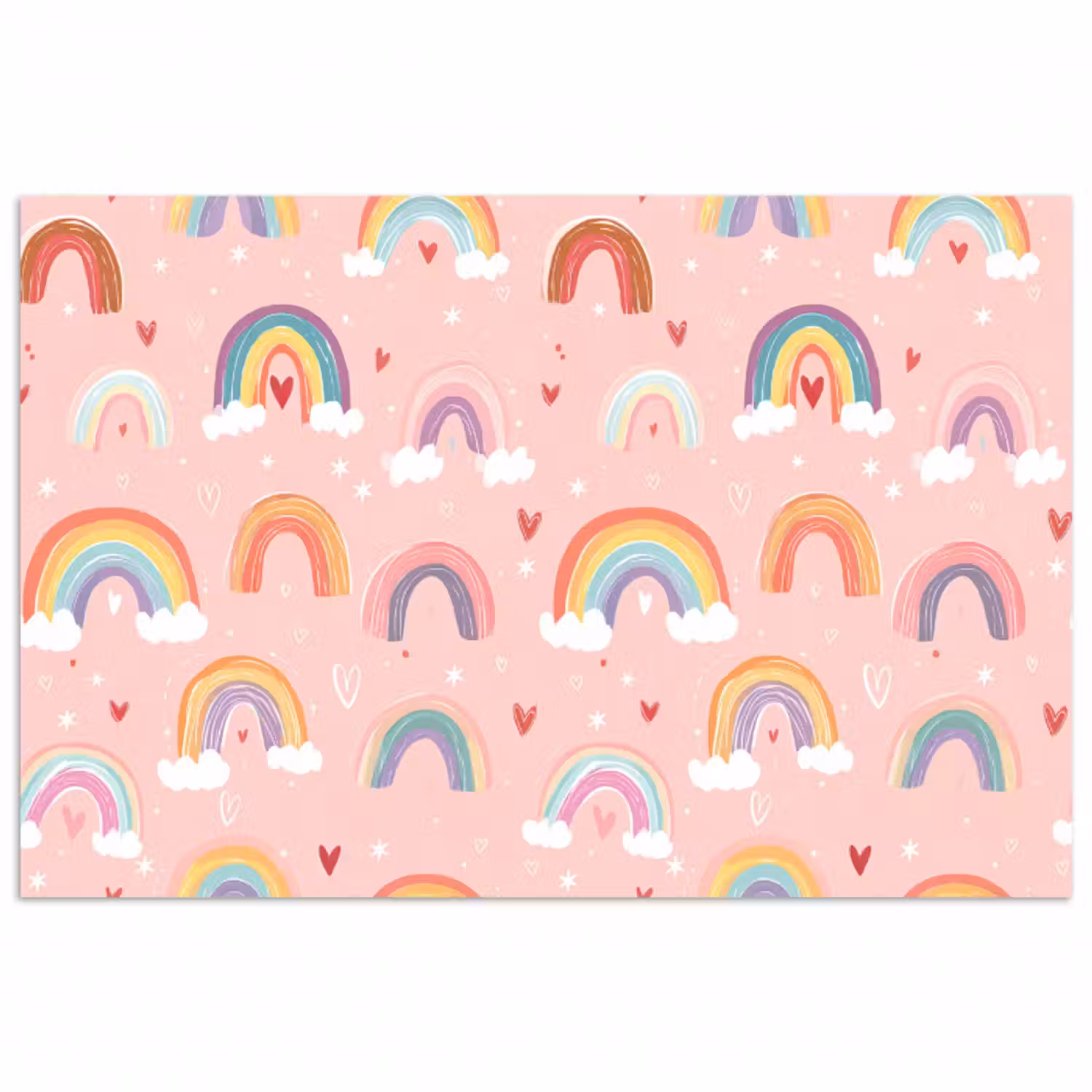 Poster - Regenbogen - Muster - Pastell
