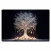 Sneeuwboom  - Lichtjes - Wit - Kleurrijk Placemat vinyl groot -zzsfeer1_Kitchenyeah-website