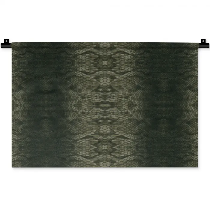 Slang - Boa - Mos - Groen Wandkleed katoen klein 269 -zz3d