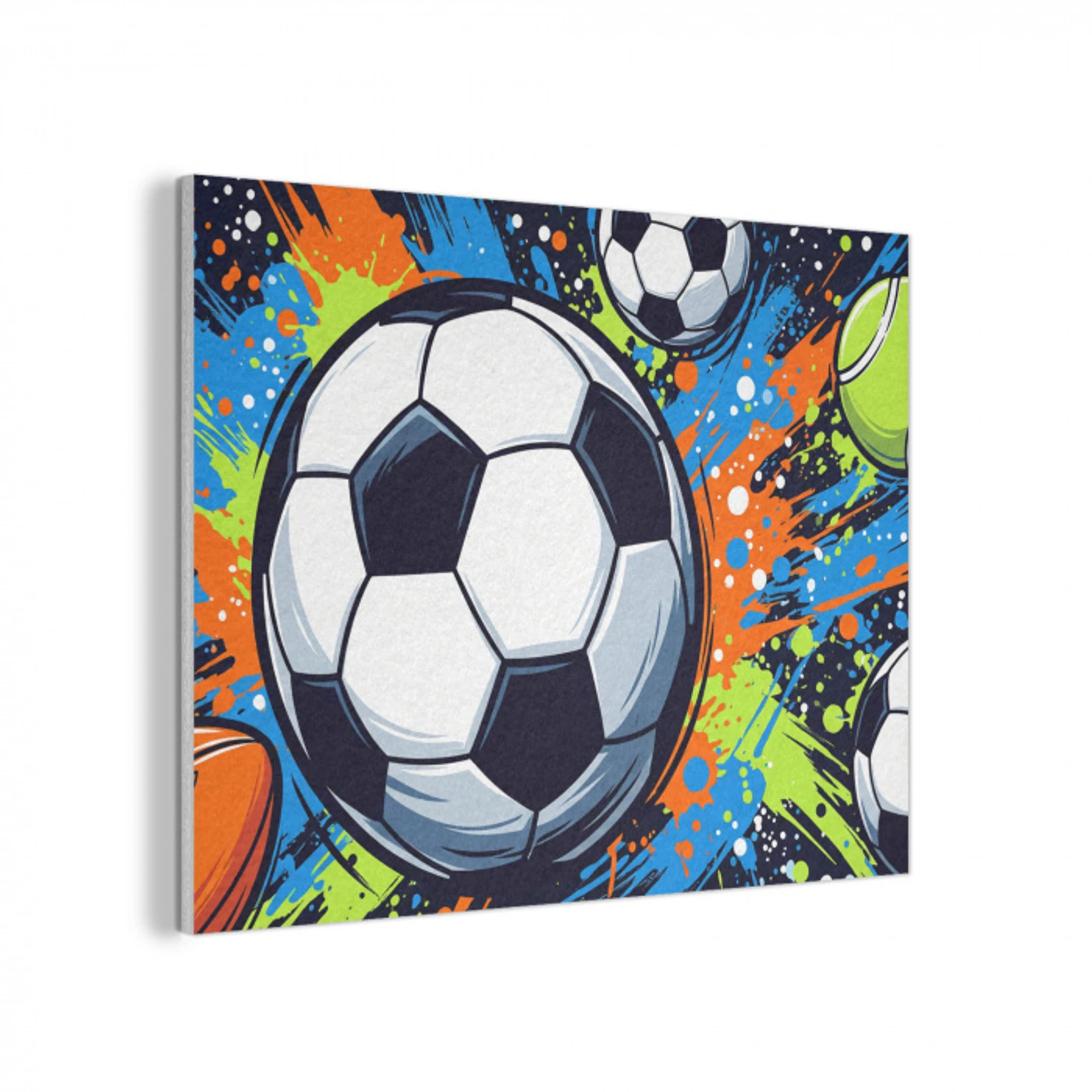 Sport - Ballen - Kleurrijk PET vilt klein -3d