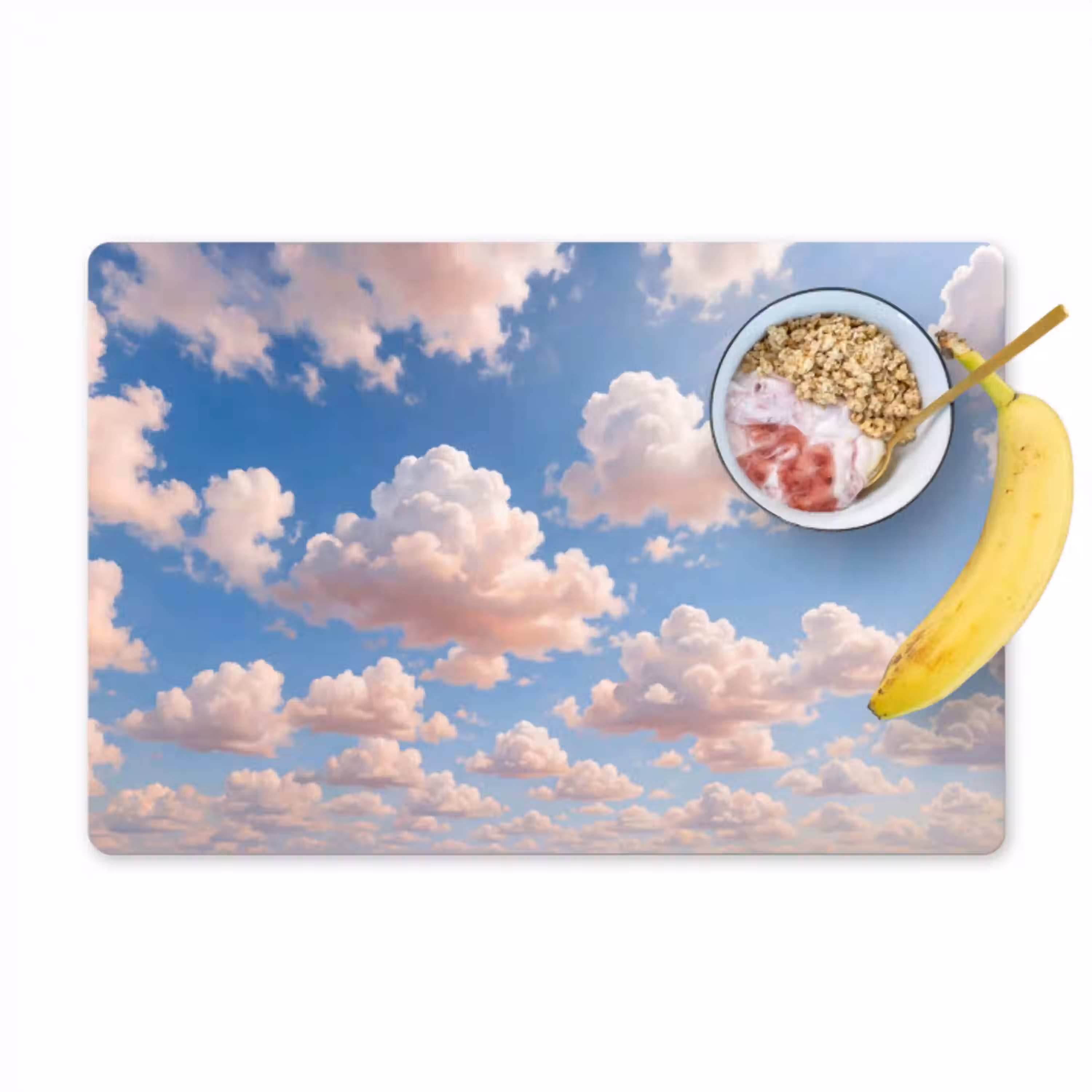 Wolken - Hemel - Natuur - Licht - Blauw Placemat vinyl groot -zzzproduct_Kitchenyeah-website