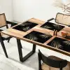 Gouden Elegantie van de Tropen Placemat vinyl groot -zzsfeer4_Kitchenyeah-website