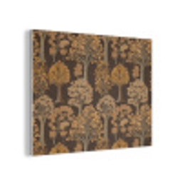 Bomen - Patroon - Bruin PET vilt klein 837 -3d