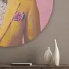 Tijger - Bril - Geel - Jasje Akoestische PET Vilt - Rond klein -sfeer5_closeup