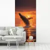 Walvis - Zon - Zee fotobehang vinyl groot -woonkamer