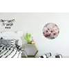Bloesems - Meeldraden - Geel - Wazig Wandcirkel aluminium klein -kinderkamer