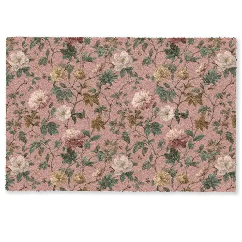 Bloemen - Klassiek - Roze Deurmat klein 898 -zkaufland3d