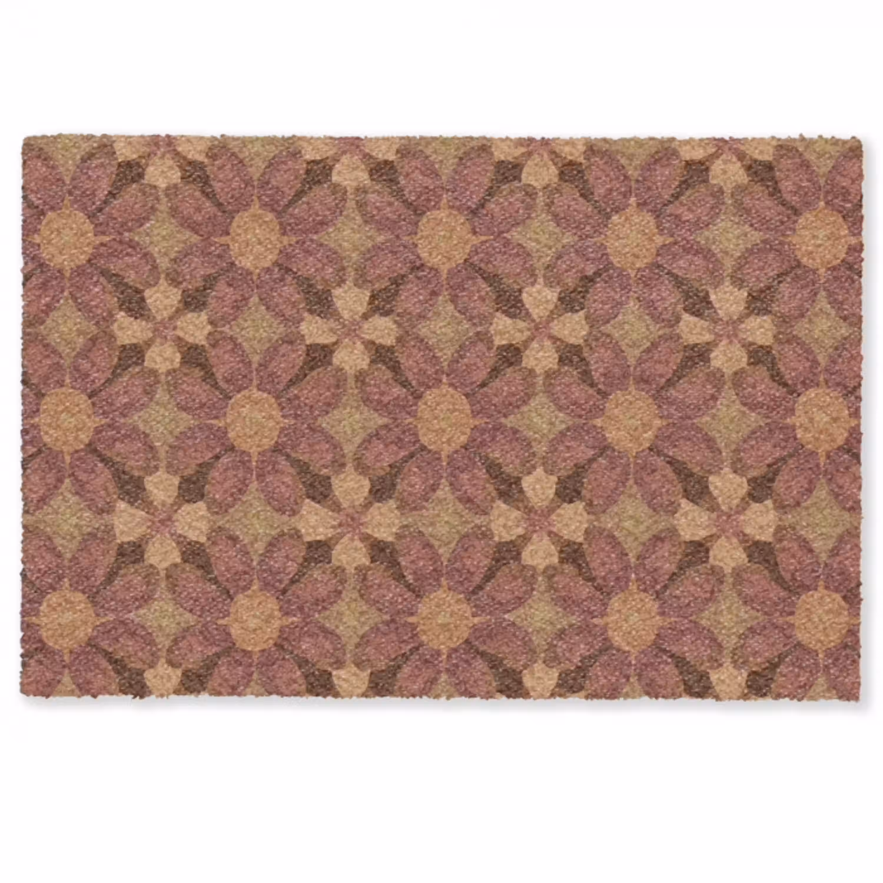Retro - Bloemen - Bruin Deurmat klein 898 -zkaufland3d