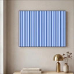 Klassiek - Strepen - Blauw Textielframe zwart klein 947 -sfeer2