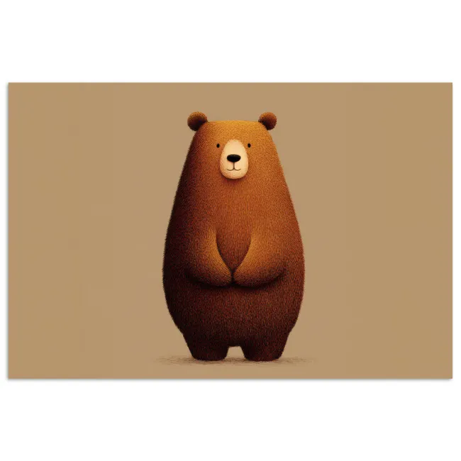 Poster - Beer - Minimalistisch - Bruin