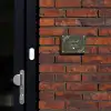 Olijfgroen - Sierlijk Naambord Rechthoek middel -sfeer1-rechthoek-S