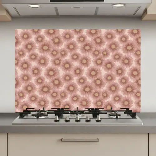Gerbera - Bloemen - Roze keuken achterwand spatscherm klein 900 -3d_website