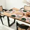 Vormen - Abstract - Cirkel - Zwart Placemat vinyl groot -zzsfeer4_Kitchenyeah-website