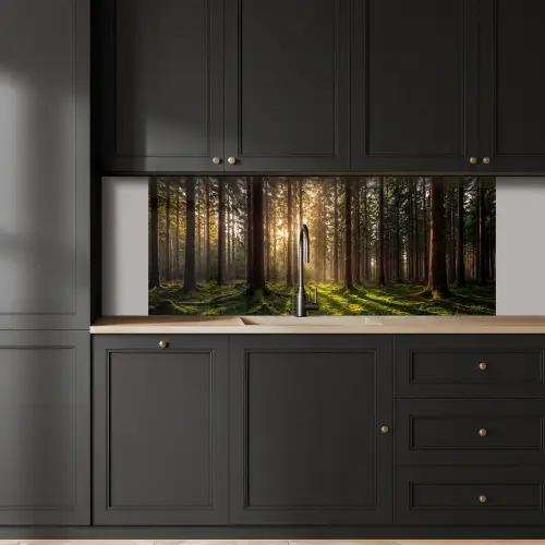 Bos - Gras - Zonlicht keuken achterwand 2 middel -sfeer1